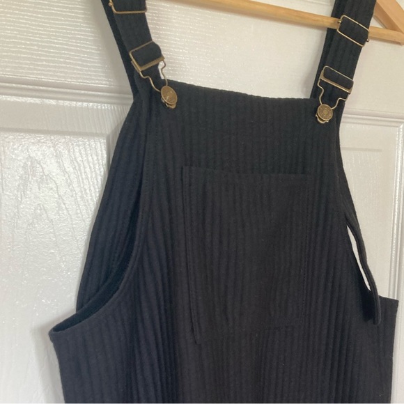 Hengsheng Jeans Ribbed Overall Dress - Picture 4 of 8